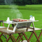 Edelstahl Klappgrill für den Außenbereich