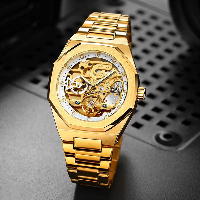 ⏳Zeitlich begrenztes Special⌛ Mechanische Luxus-Skelettuhr für Herren