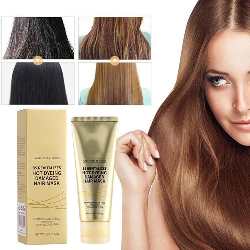 🔥8-Sekunden-Revitalisierende Haarmaske für trockenes und strapaziertes Haar