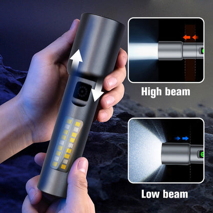 Ultrahelle, zoombare Taschenlampe