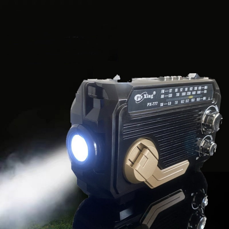 Tragbares Multifunktionsradio mit Handkurbel und Taschenlampe