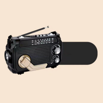 Tragbares Multifunktionsradio mit Handkurbel und Taschenlampe