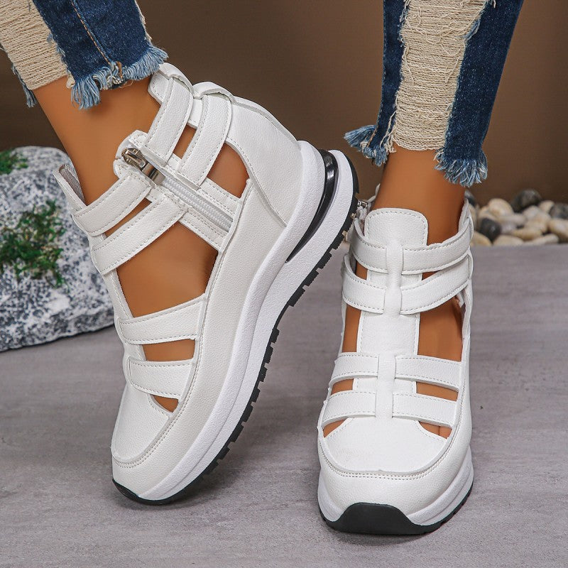 🔥Letzter Tag 50% Rabatt - Bequeme leichte Wedges mit seitlichem Reißverschluss