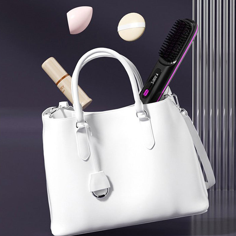 ✨Letzter Tag Sonderpreis €17.99!!💥Kabelloser Keramik-Heiz-Haarglättungskamm💇‍♀️