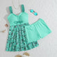 👙Badeanzug-Set: Badekleid & enganliegende Badeshorts