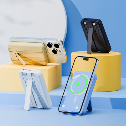 Magnetische Powerbank mit Ständer und Schnellladefunktion