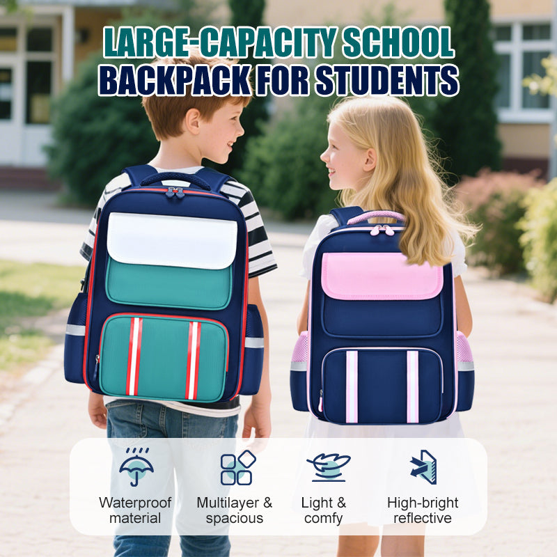 Großvolumiger Schulrucksack für Schüle