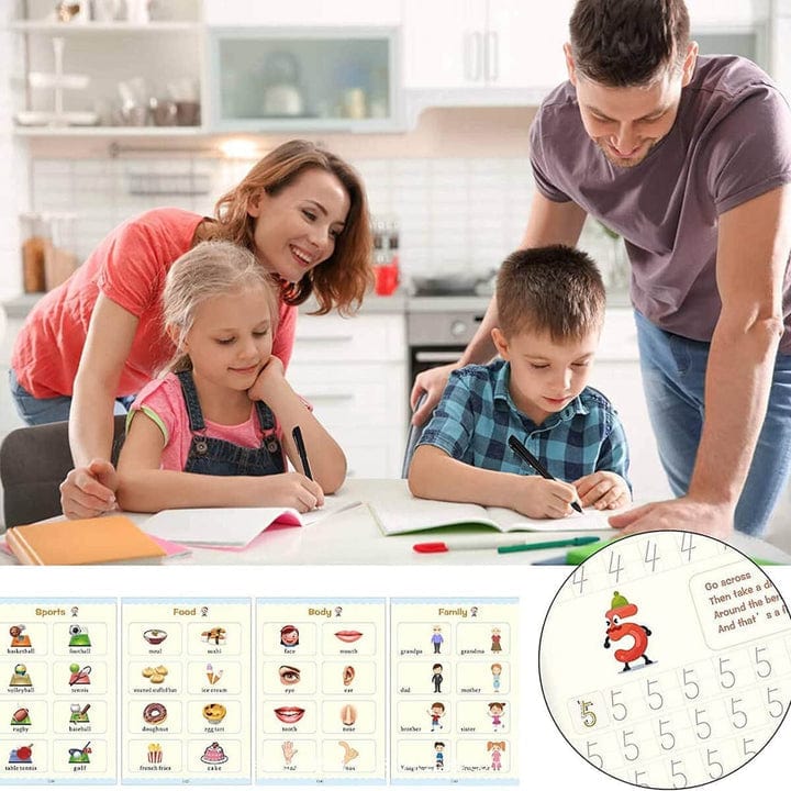 Magisches Kalligraphie Heft für Kinder