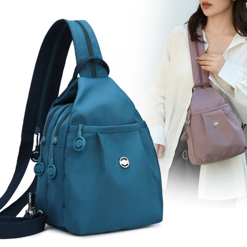 Wandelbarer Rucksack und Umhängetasche mit mehreren Taschen