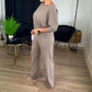 🍁 Neu im Herbst/Winter! | Nur noch 1 Tag: -50 % ⏳ 3-teiliges Set aus Longline-Cardigan, Top & Hose