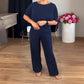 🍁 Neu im Herbst/Winter! | Nur noch 1 Tag: -50 % ⏳ 3-teiliges Set aus Longline-Cardigan, Top & Hose