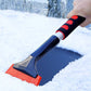 Doppelkopf Auto-Schneebesen mit Eiskratzer | Winter-Autozubehör für die komplette Schneeräumung