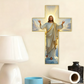 Retro-Wandkreuz mit Jesus Christus