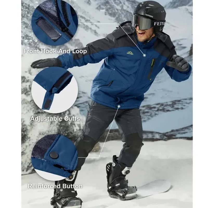 🔥Black-Friday-Mega-Angebot – 50 % Rabatt!🔥Herren Winterjacke wind- und wasserdicht
