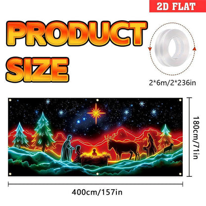 🔥Black-Friday-Mega-Angebot – 50 % Rabatt!🔥🎉UV-fluoreszierendes Weihnachtsbanner