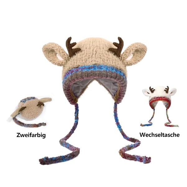 🎁🎅Original Festliche Weihnachtsgeweihmütze