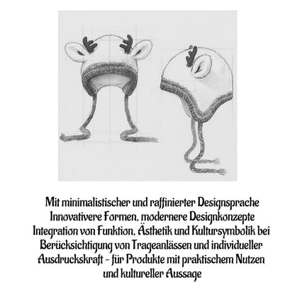 🎁🎅Original Festliche Weihnachtsgeweihmütze