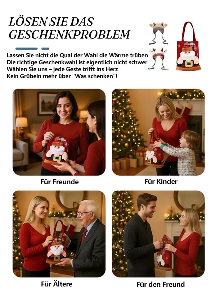 🎁🎅Original Festliche Weihnachtsgeweihmütze