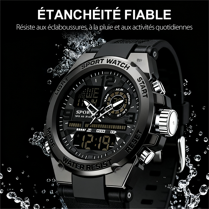 🖤Black Friday Angebot: 60% Rabatt🔥Wasserdichte Herren-Sportuhr mit Leuchtanzeige