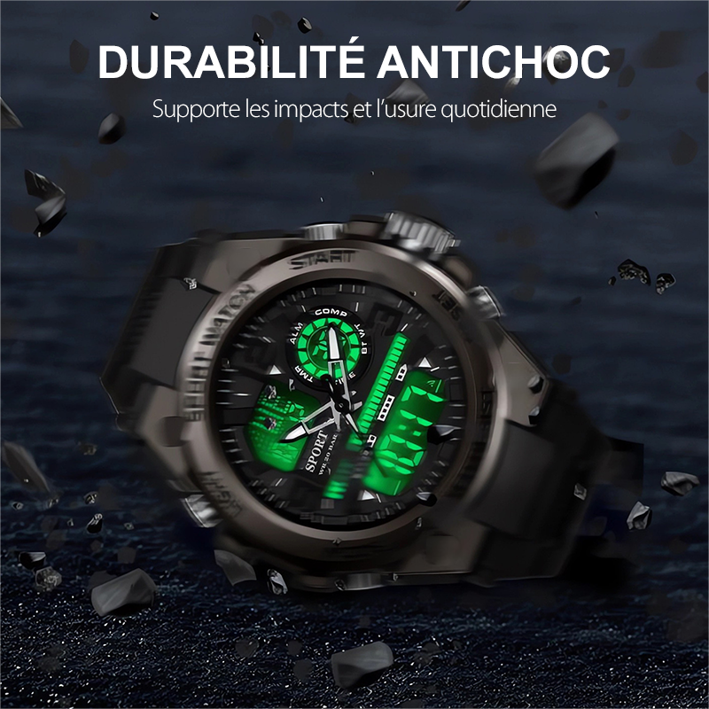 🖤Black Friday Angebot: 60% Rabatt🔥Wasserdichte Herren-Sportuhr mit Leuchtanzeige
