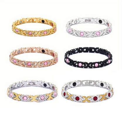✨🎅Weihnachtsangebote – Nur für kurze Zeit!⏰Women's Elegant Adjustable Rhinestone Bracelet
