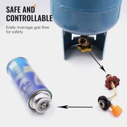 Gasflaschen-Nachfülladapter – Leckagesicher, Universelle Passform & Robustes Reisezubehör