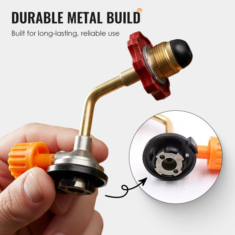 Gasflaschen-Nachfülladapter – Leckagesicher, Universelle Passform & Robustes Reisezubehör