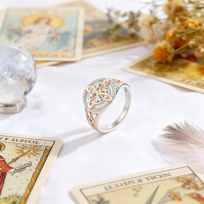 🔮💍 Handgefertigter Hexenknoten-Ring: Ewige Bindung & Schutz | Nachhaltiger Schmuck mit Bedeutung 💞✨ ✨ Liebevoll für Dich & Deine Liebsten – Ein zeitloses Symbol der Verbundenheit