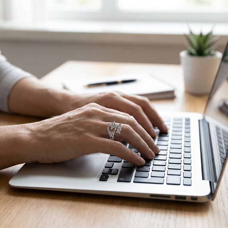 Offener Ring mit keltischem Knoten aus S925-Sterlingsilber (50 % RABATT)