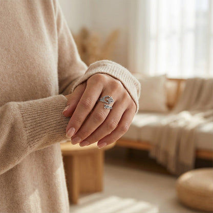 Offener Ring mit keltischem Knoten aus S925-Sterlingsilber (50 % RABATT)