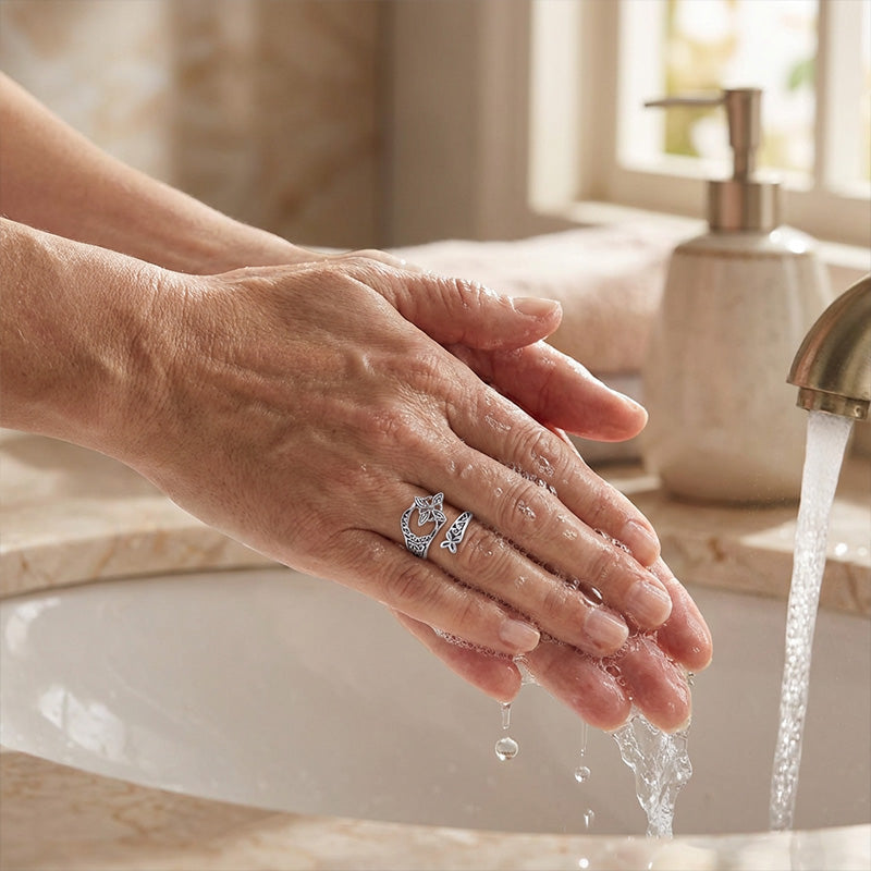 Offener Ring mit keltischem Knoten aus S925-Sterlingsilber (50 % RABATT)