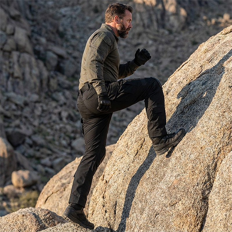 Männer-Taktische Cargo-Hosen mit integrierten Kniepolstern – Entwickelt für Mobilität, Haltbarkeit und missionstaugliche Lagerung