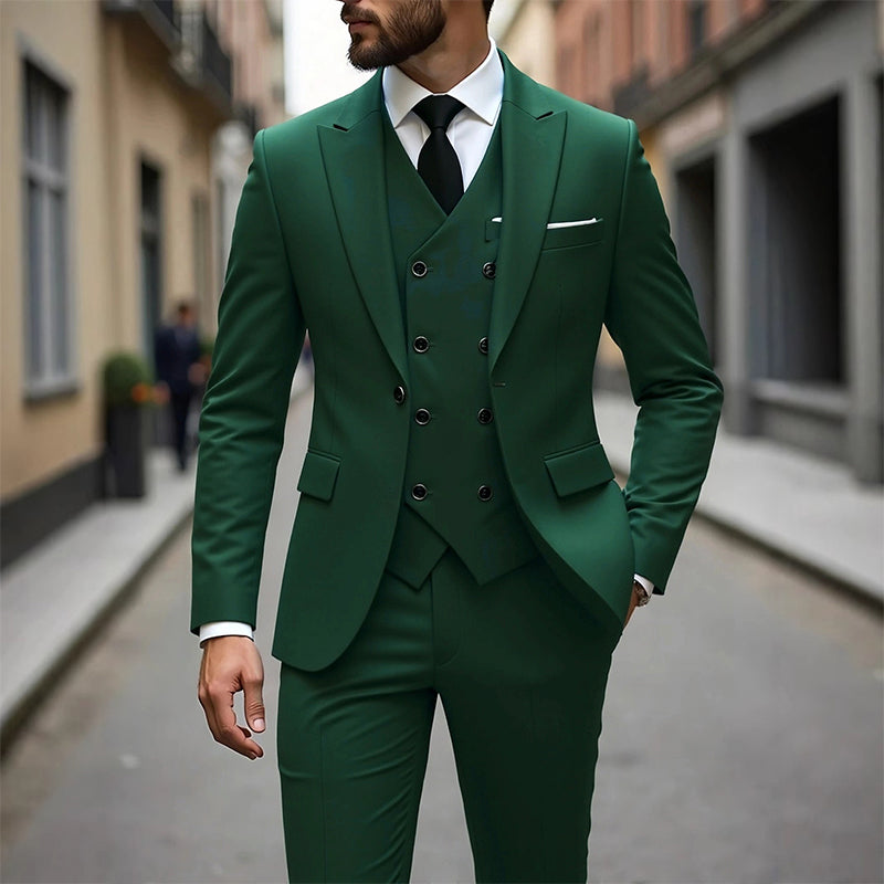 👔 JETZT 50 % RABATT! 🕴️ Slim-Fit Herren-Anzug, 3-teilig – Perfekte Passform, hochwertiger Stoff & ideal für formelle Anlässe 🤵