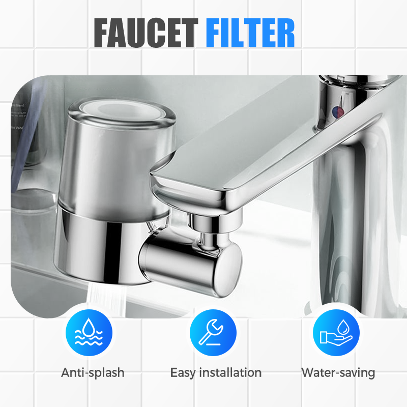 Universelles, um 720° drehbares Wasserhahn-Filterdüsen-Set