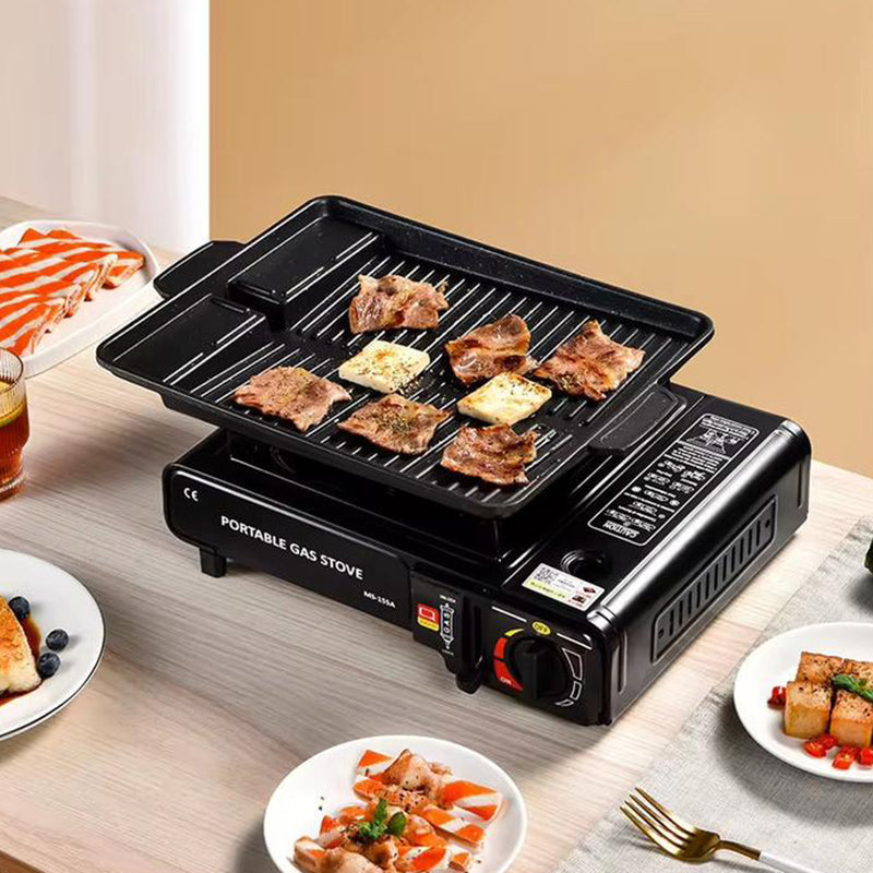 🔥Tragbarer Kocher für Butan und Flüssigga