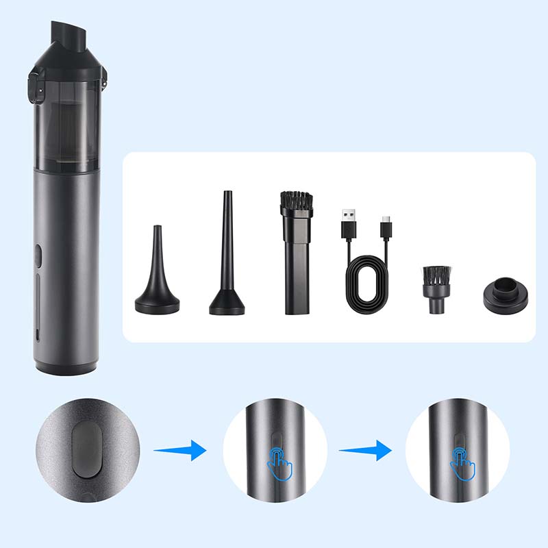 Leistungsstarker kabelloser Handstaubsauger für Autos