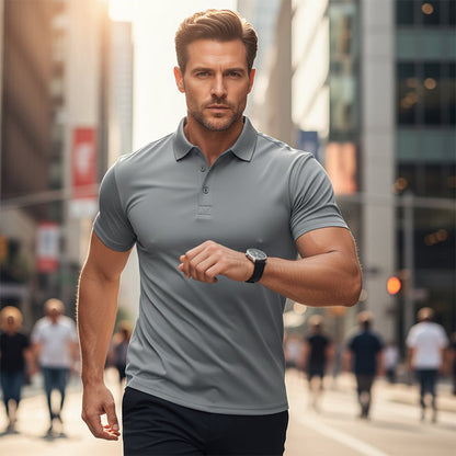 Herren Kurzarm-Poloshirt mit Schnell trocknender Funktion