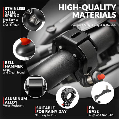 🔥Kompakte unsichtbare Fahrradklingel