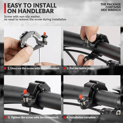 🔥Kompakte unsichtbare Fahrradklingel