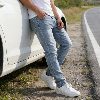 📢📢 50% RABATT !! ⏰ Herren moderne Slim-Fit Stretch-Jeans