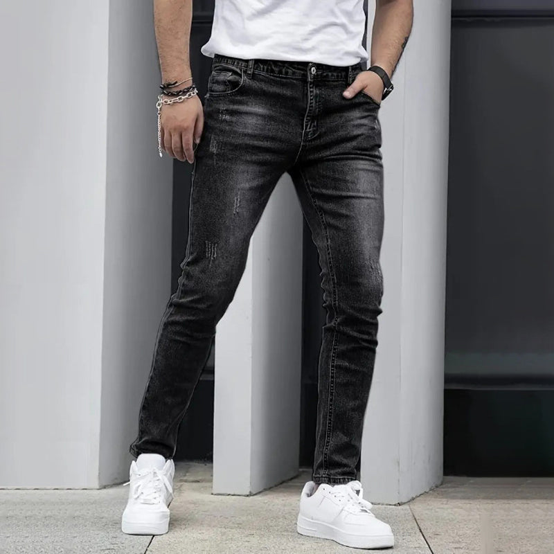 📢📢 50% RABATT !! ⏰ Herren moderne Slim-Fit Stretch-Jeans