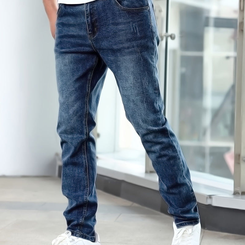 📢📢 50% RABATT !! ⏰ Herren moderne Slim-Fit Stretch-Jeans