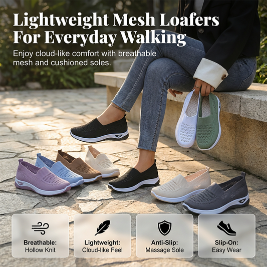 👟 61% RABATT! 🌬️ Atmungsaktive Mesh-Slipper für Damen – Leicht, flexibel & perfekt für Zuhause und Freizeit ✨