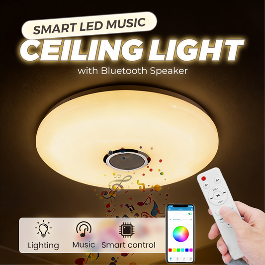Intelligente LED-Musik-Deckenleuchte mit Bluetooth-Lautsprecher