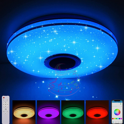 Intelligente LED-Musik-Deckenleuchte mit Bluetooth-Lautsprecher