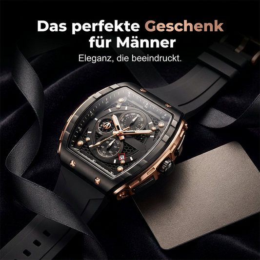 Herren-Chronograph mit Silikonarmband