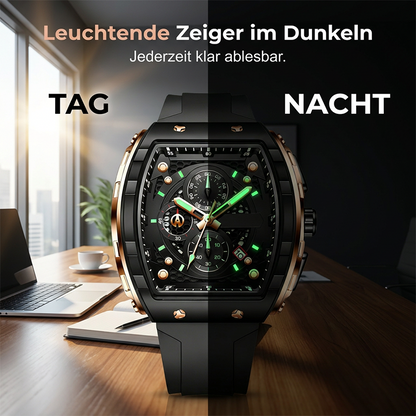 Herren-Chronograph mit Silikonarmband