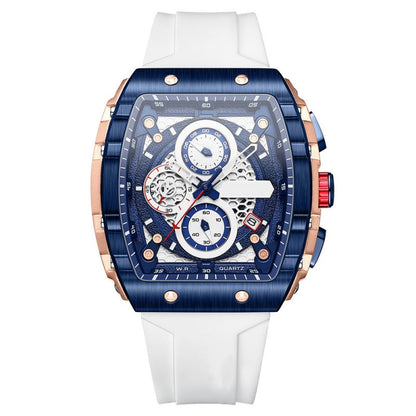 Herren-Chronograph mit Silikonarmband