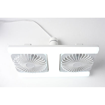Deckenventilator mit Doppelkopf und LED-Licht – modernes Design mit Fernbedienung für Wohnzimmer & Schlafzimmer