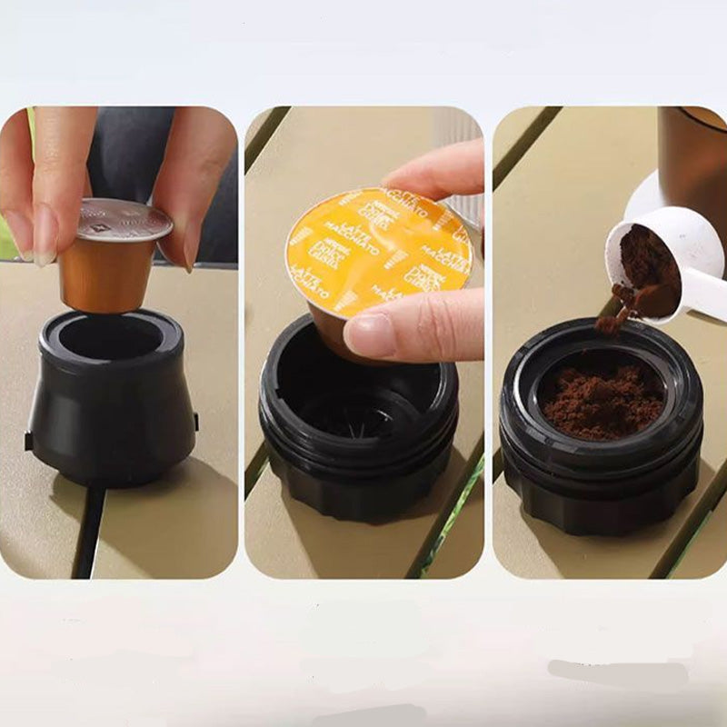 ☕ Tragbare Espressomaschine für Reisen – kompakt, akkubetrieben & perfekt für frischen Kaffee unterwegs, im Auto oder Zelt 🚗⛺